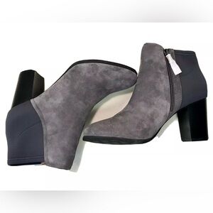 Vionic Whitney Women’s High Heel Charcoal Ankle Boot With Orthaheel Size 10 New